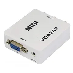  3 تحويلة من VGA  إلى AV  نوع mini مع مخرج صوت3.5ملم