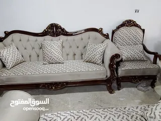  2 طقم كنب تم تجديده غير مستعمل