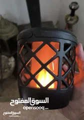  3 عمودين مشعل  خارجي ، مع مصباحين طاقة شمسية  نوعية امريكية Tiki king island torches