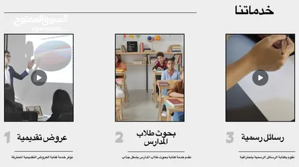  3 خدمات الكتابة - بحوث طلاب المدارس و كتابة التقارير و كتابة الرسائل الرسمية و العروض التقديمية