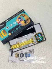  1 ساعة ذكية الإصدار العاشر - ذهبية بالكامل