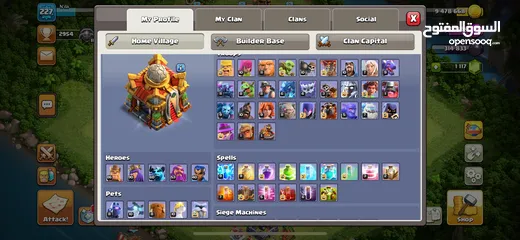  2 TH16 Clash of Clans Maxed Account  All Skins + Max Equipment