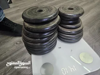  6 مجموعة اوزان للدامبليز و البار