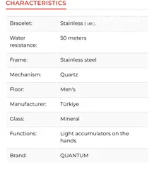  15 ساعة اصلية QUANTUM Adrenaline ADG656.590  Men's Wristwatch