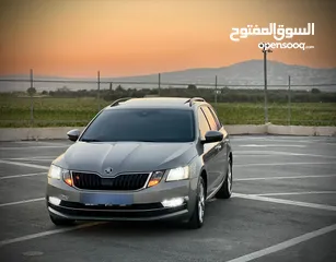  13 سكودا اكتافيا ستيشن 2019 اتوماتيك ماتور 2000 ديزل فل الفل  فتحة سقف بانوراما