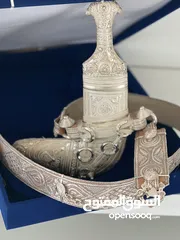  4 خنجر سعيدي كامل مرصغ بالفضة