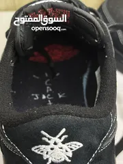  8 حذاء فخم جداا بنسخة نادرة مستعجلل قابل للتفاوض  Air Jordan 1 Travis Scott Retro Low "Black Phantom"