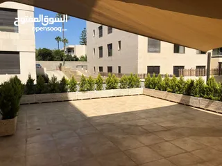  1 شقة ارضية مفروشة للايجار غرفتين نوم مع حديقة في عبدون