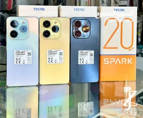  6 جهاز جديد بالكرتونة Spark 20c رام 8 و 16 جيجا 128 مكفول سنة متوفر توصيل