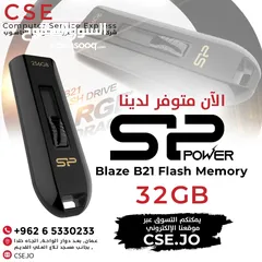  1 Silicon Power 32GB Blaze B21 Flash Memory فلاش ميموري 32 جيجا