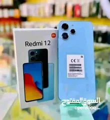  3 مشغل ايام Redmi 12 شاومي رام 12 جيجا 128 أغراضة والكرتونه الأصلية متوفر توصيل