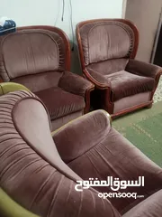  4 طقم كنب ثقيل خشب زان بالكامل