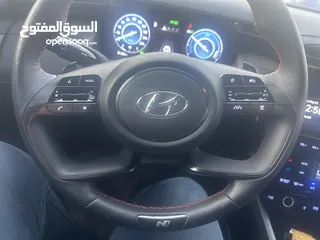  25 هونداي توسان  N-LINE  فل بدون فتحة  2x4 ///240Hp بنزين + كهرباء  2022/ ( Haybrid) 1600cc