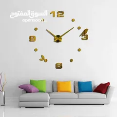  9 ساعات حائط 3d او حسب طلبك و متوفر خريطة العالم و لوحات ايات او صور