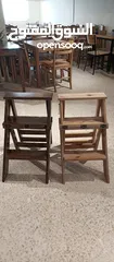  5 كرسي سلم ودرج بنفس الوقت جودة عالية مناسب للمطبخ و المحلات التجارية  خشب سويد