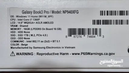  13 SAMSUNG 14 Galaxy Book3 Pro