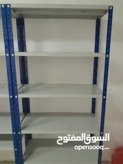  4 ارفف معدنية بحالة الوكالة للبيع وارد من شركة الأيوبي