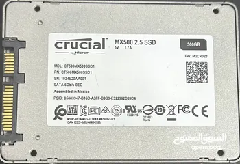  2 INTERNAL SSD HARD DISK CRUCIAL 2.5 inch 500 GB