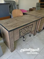  2 مكتب 120  و140 و160 سم مع درجين معلقات باسعار خياليه