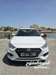  1 # HYUNDAI ACCENT ( YEAR-2019) WHITE SEDAN CALL ME 35 66 74 74