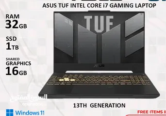  1 Asus TUF FX507VI GAMING Laptop Intel Core i7 13 Gen 32GB Ram 1TB SSD