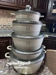  12 طقم طناجر 5 قطع