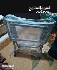  5 طاولة بلاستيك لون بني إستعمال بسيط