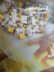  2 سويتشات كيبورد صفرة يوشي خطية yellow keyboard switches
