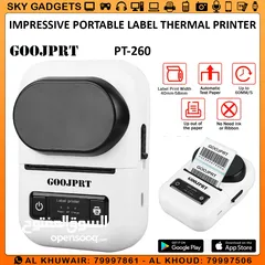  1 Impressive Portable Label Thermal Printer PT-260 ll Brand-New ll