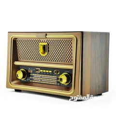  4 راديو حجم كبير كلاسيك مميز لعشاق القطع الراقيه بمميزات حديثة  سماعة ستيريو Am .Fm.SW MP3 بلوتوث