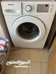  1 Samsung washing machine for sale in very excellent condition due to leaving  غسالة ممتازة للبيع