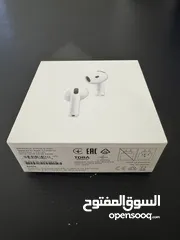  1 سماعة ابل Airpods 4 (ANC) مع ميزة عزل الضوضاء مفتوح البوكس فقط