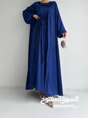  2 عبايه مع فستان و قطعه تنوره