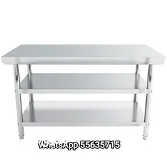  3 Stainless Steel working table Mobile Table standard grade material