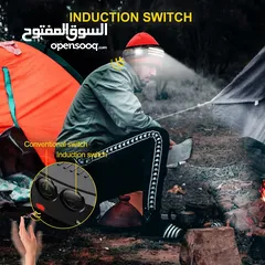  10 كشاف رأس ليد ثلاثي شحن مع حساس حركه شريط اضائه يوضع على الراس ضوء اضائه رحلات طوارئ
