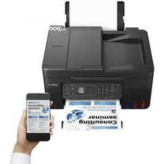 2 Canon PIXMA G4470 Ink Tank All in One Wireless Multi-function (Copy/Print/Scan/Fax) Printer كانون