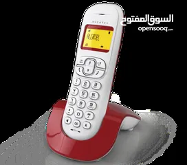  4 هاتف لاسلكي من شركة الكاتل ALCATEL C250 تلفون ارضي لاسلكي
