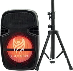  1 سماعة 15 انش تعمل بالكهرباء مع ستاند نوع ممتاز جدا  Blackmore Pro Audio BJS-195BT 15"