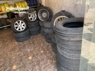  1 محل اطارات و جنطات كامل للبيع جاهز بداعي السفر