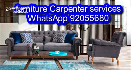  5 carpenter/furniture fix repair/shifthing/curtains, tv fixing in wall/نجار/إصلاح أثاث، إصلاح/ستائر، إ