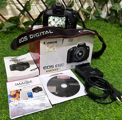  1 Canon camera  EOS 650D for sale, very little used للبيع كاميرا كانون استخدام قليل جدٱ