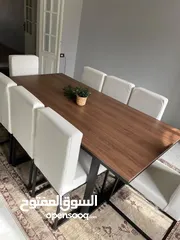  3 طاولة سفرة مع 8 كراسي