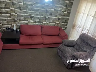  4 طقم كنب مع ريكلاينر للبيع
