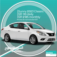  1 Nissan Sunny 2023 classic for rent - Free delivery for monthly rental