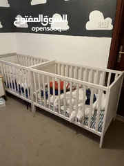  3 Ikea cribs and beds