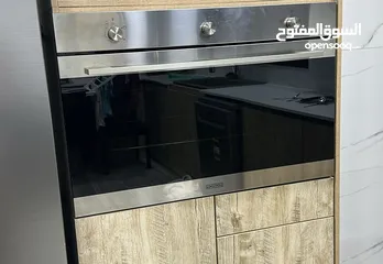  3 ثلاجه سامسونج بابين  420 لتر ستينلس وفرن بلت ان موندين ومطبخ