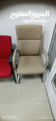  2 Office chair 2 pics skin color and three seats sofa