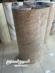  7 رولات بديل الرخام لاصق منو وفيه نوع اول ممتاز
