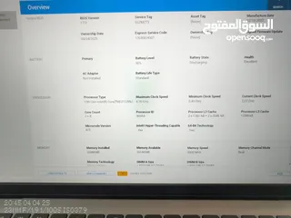  8 لابتوب ديل معالج جيل 12 i7 رام 16 سرعة 3200 ذاكرة 512 سريعة جدا كرتين شاشة Nvidia + Intel iris xe
