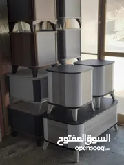  28 اطقم طربيزات طاولات شاشه مكون من ثلاث قطع خشب ودهان الون حسب الطلب